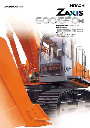 Crawler Excavators Hitachi ZX 600