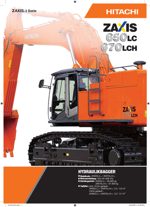 Crawler Excavators Hitachi ZX 670 LCH-3