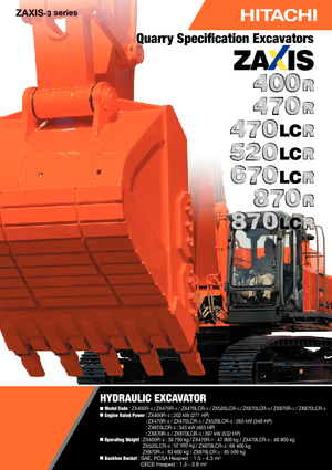 Crawler Excavators Hitachi ZX 670 LCR-3