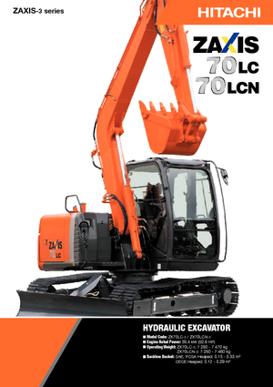 Paletli ekskavatörler Hitachi ZX 70 LC-3