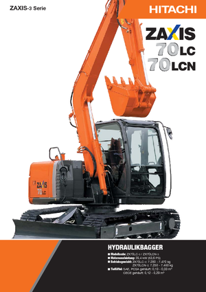 Paletli ekskavatörler Hitachi ZX 70 LC-3