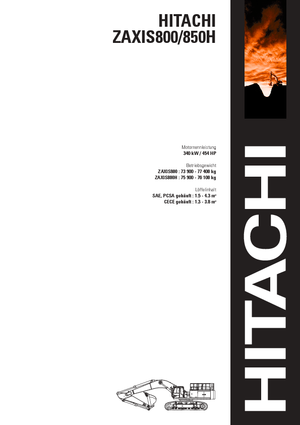 Crawler Excavators Hitachi ZX 800 (BE)