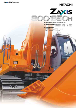 Crawler Excavators Hitachi ZX 800 (BE)