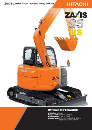 Crawler Excavators Hitachi ZX 85 US-3