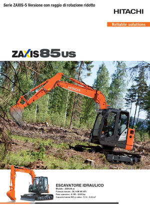 Crawler Excavators Hitachi ZX85US-5A