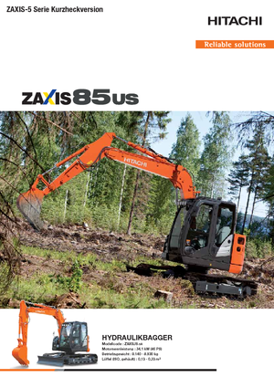 Crawler Excavators Hitachi ZX85US-5A
