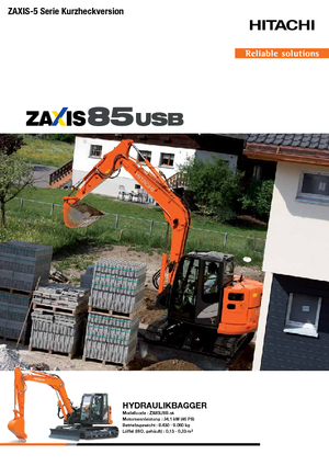 Crawler Excavators Hitachi ZX85USB-5A