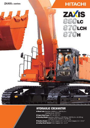 Crawler Excavators Hitachi ZX 870 LCH-3
