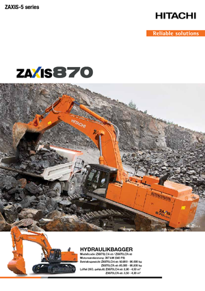 Crawler Excavators Hitachi ZX870LCH-5B