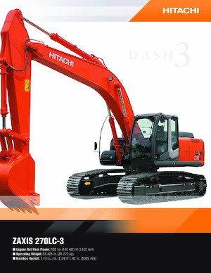 Crawler Excavators Hitachi ZX270LC-3