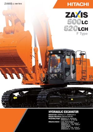 Crawler Excavators Hitachi ZX520LCH-3F