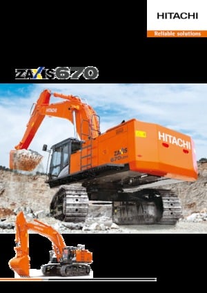 Paletli ekskavatörler Hitachi ZX670LC-5G