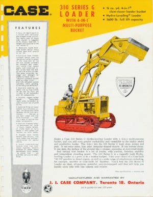 Paletli yükleyiciler Case 310G 