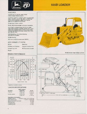Crawler Loaders John Deere Construction 555 B