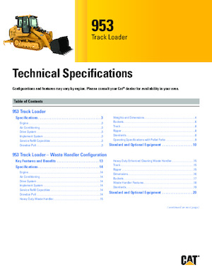Crawler Loaders Caterpillar 953