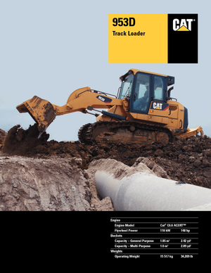 Paletli yükleyiciler Caterpillar 953D