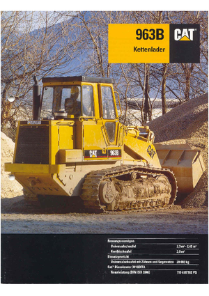 Crawler Loaders Caterpillar 963 B