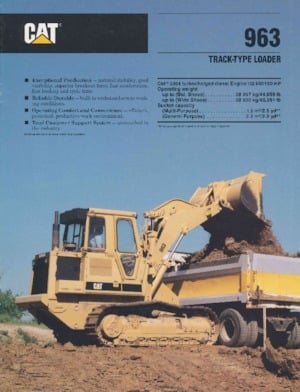 Crawler Loaders Caterpillar 963
