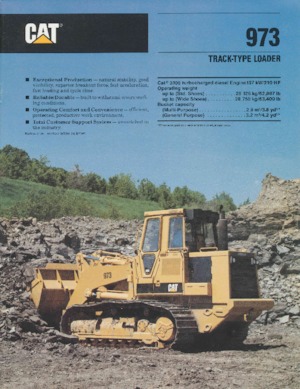 Crawler Loaders Caterpillar 973