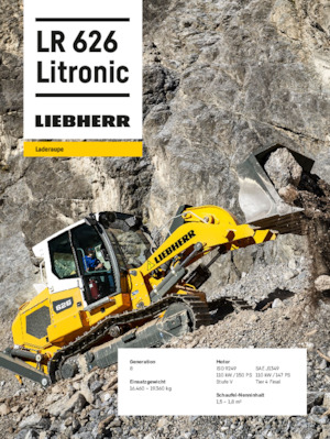 Crawler Loaders Liebherr LR 626 G8.0
