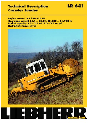 Paletli yükleyiciler Liebherr LR 641