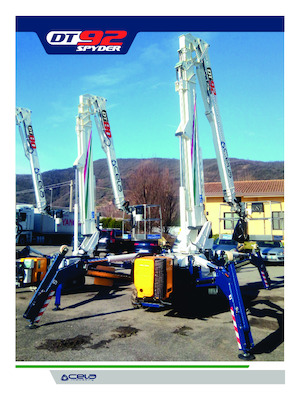 Crawler Telescopic Boom Lifts CELA DT92 Spyder