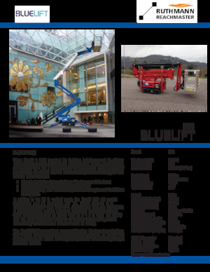 Crawler Articulating Boom Lifts Ruthmann BLUELIFT B53