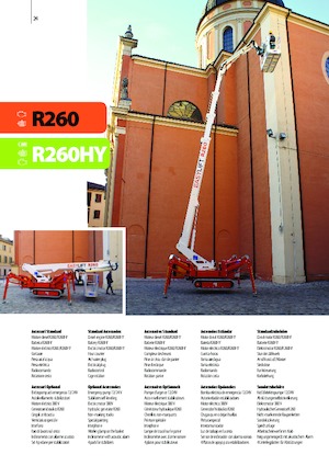 Crawler Telescopic Boom Lifts Easy Lift R260HY