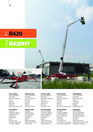 Crawler Telescopic Boom Lifts Easy Lift R420HY