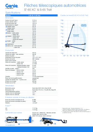 Crawler Telescopic Boom Lifts Genie S-65 TraX