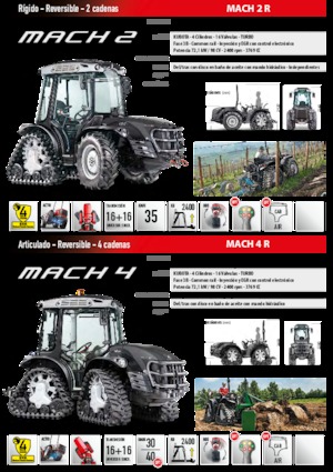 Track tractors Carraro Mach 2 R
