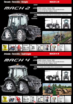 Track tractors Carraro Mach 2 R