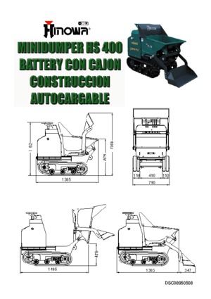 Tracked Dumpers Hinowa HS 400 Battery