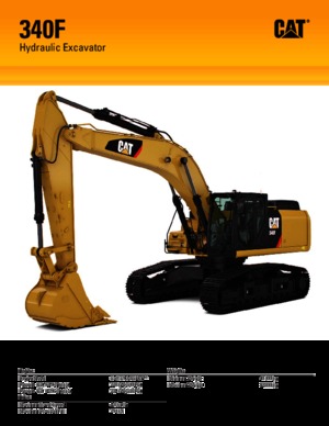 Paletli ekskavatörler Caterpillar 340F L