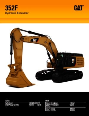 Crawler Excavators Caterpillar 352F