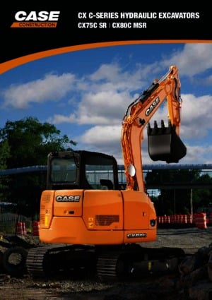 Crawler Excavators Case CX80C MSR