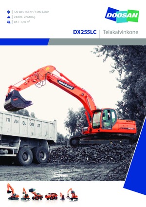 Paletli ekskavatörler Doosan DX 255 LC