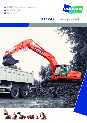 Paletli ekskavatörler Doosan DX 255 LC