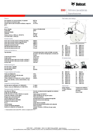 Paletli ekskavatörler Bobcat E 60