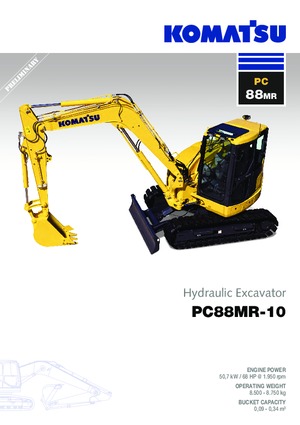 Crawler Excavators Komatsu PC88MR-10