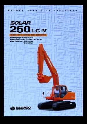 Paletli ekskavatörler Doosan Solar 250 LC-V