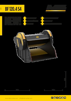 Crusher buckets MB Crusher BF120.4 S4