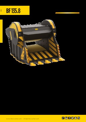 Crusher buckets MB Crusher BF135.8
