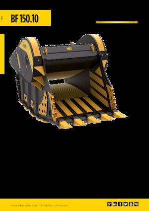 Crusher buckets MB Crusher BF150.10