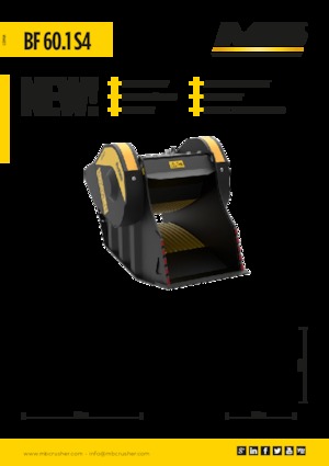 Crusher buckets MB Crusher BF60.1 S4