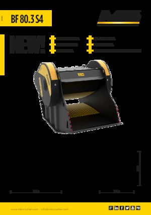 Kırıcı kepçeler MB Crusher BF80.3 S4