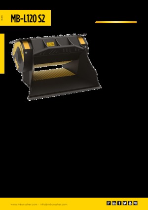 Crusher buckets MB Crusher MB-L120 S2