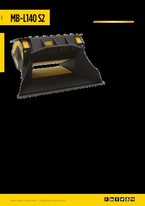Kırıcı kepçeler MB Crusher MB-L140 S2
