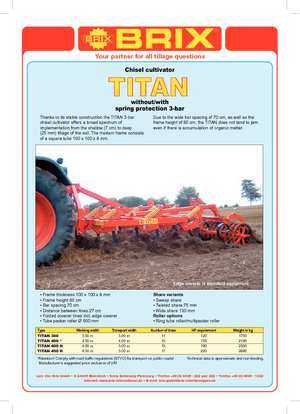 Cultivators Brix Titan 300 FA RPW Ø 600