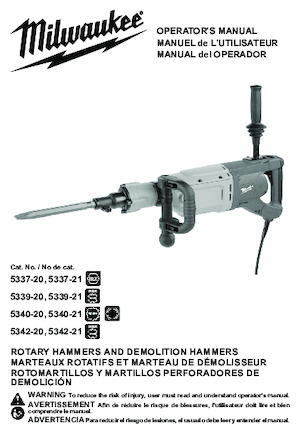 Demolition Hammers & Breakers Milwaukee 5337-21
